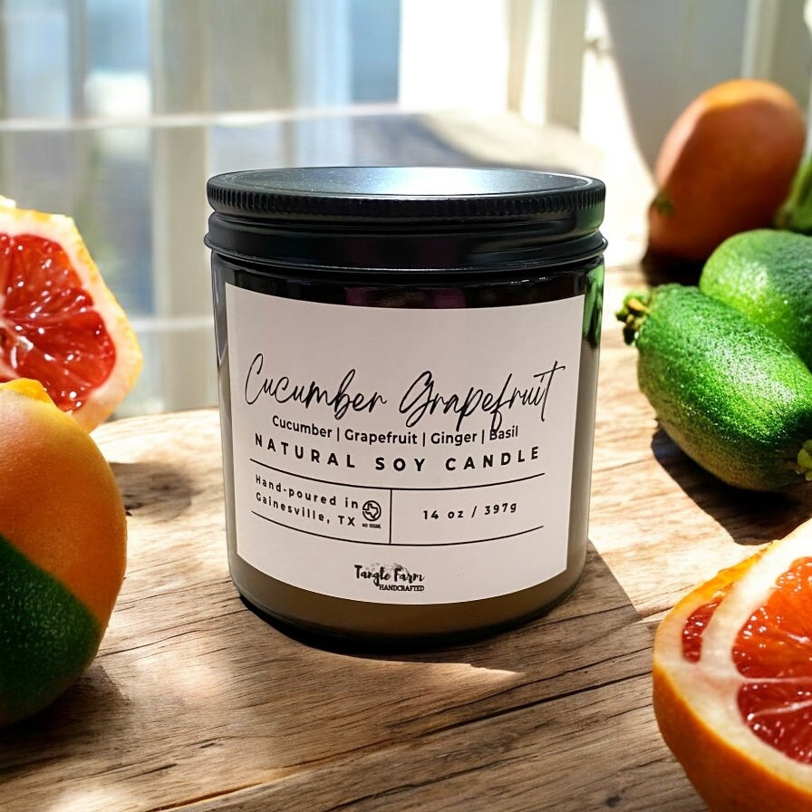 Cucumber Grapefruit Soy Candle