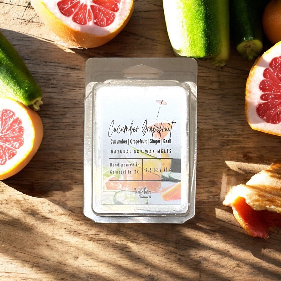 Cucumber grapefruit wax melt