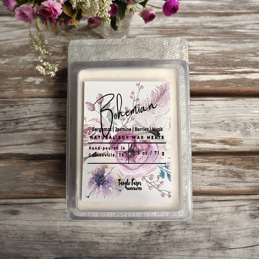 Bohemian Wax Melt is a Vampire's Blood Scented soy wax melt