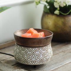 Bronze Geometric 2 in 1 Fragrance Warmer