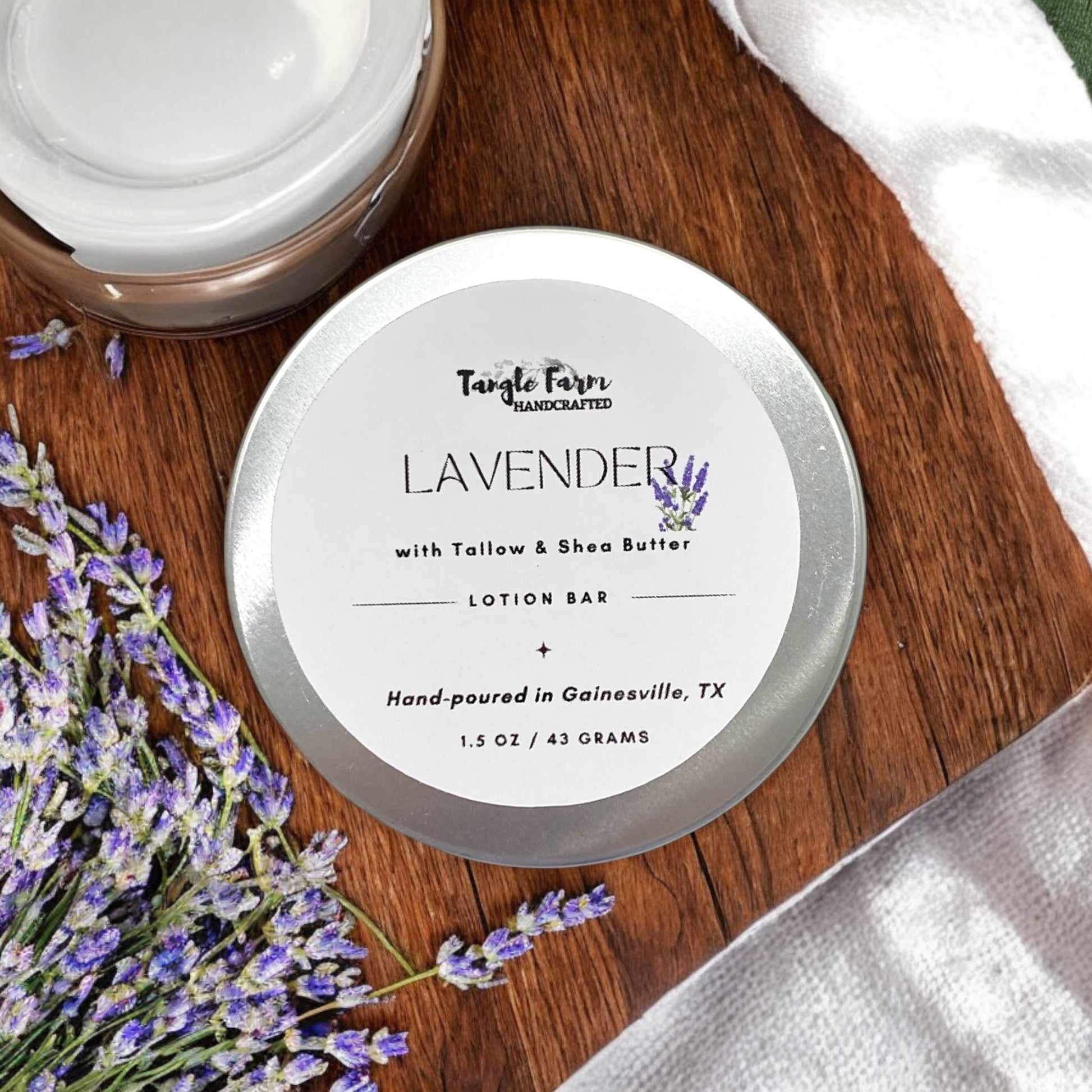 Lavender Scented Tallow Lotion Bar