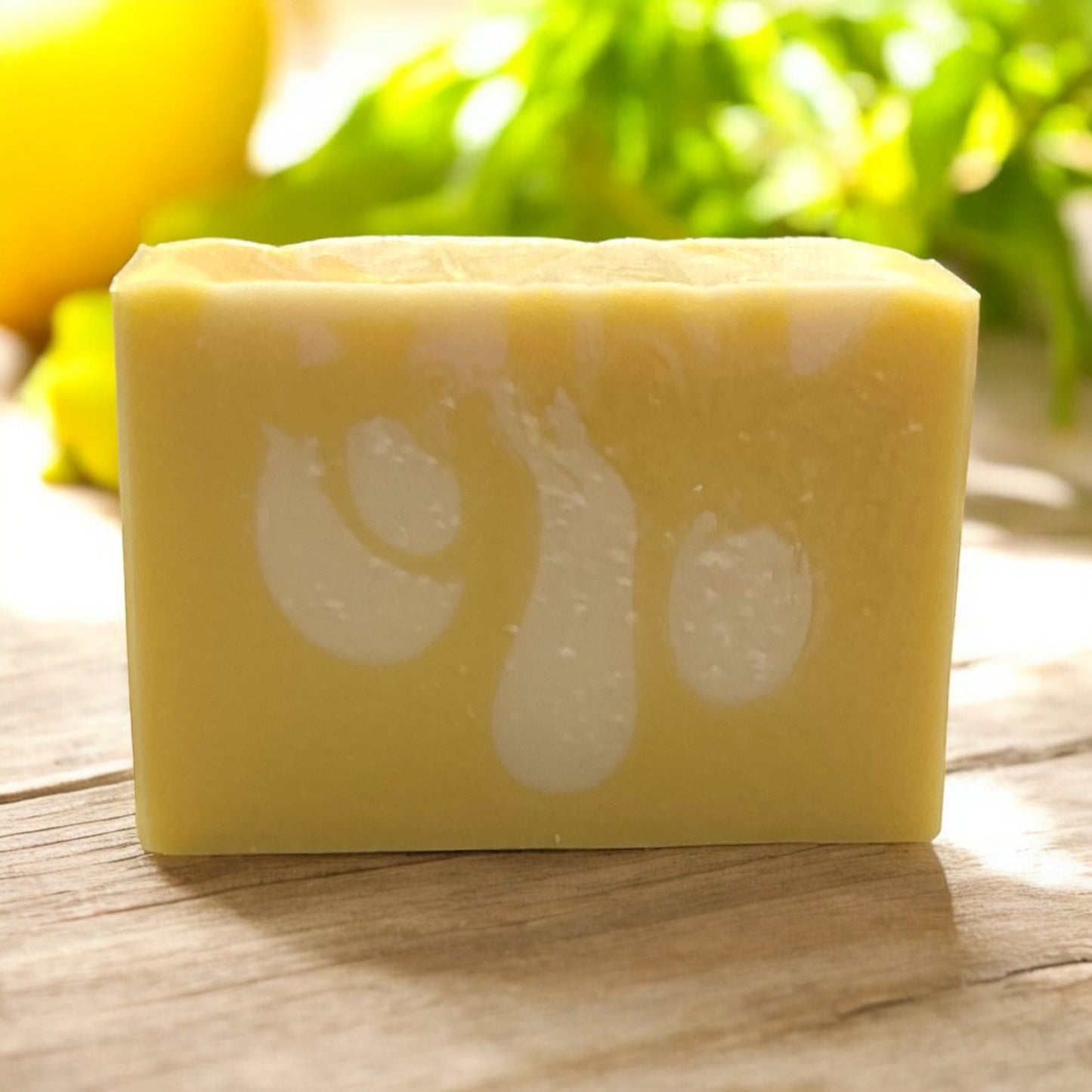 Lemon Bar soap scented with lemon verbana and lemongrass.