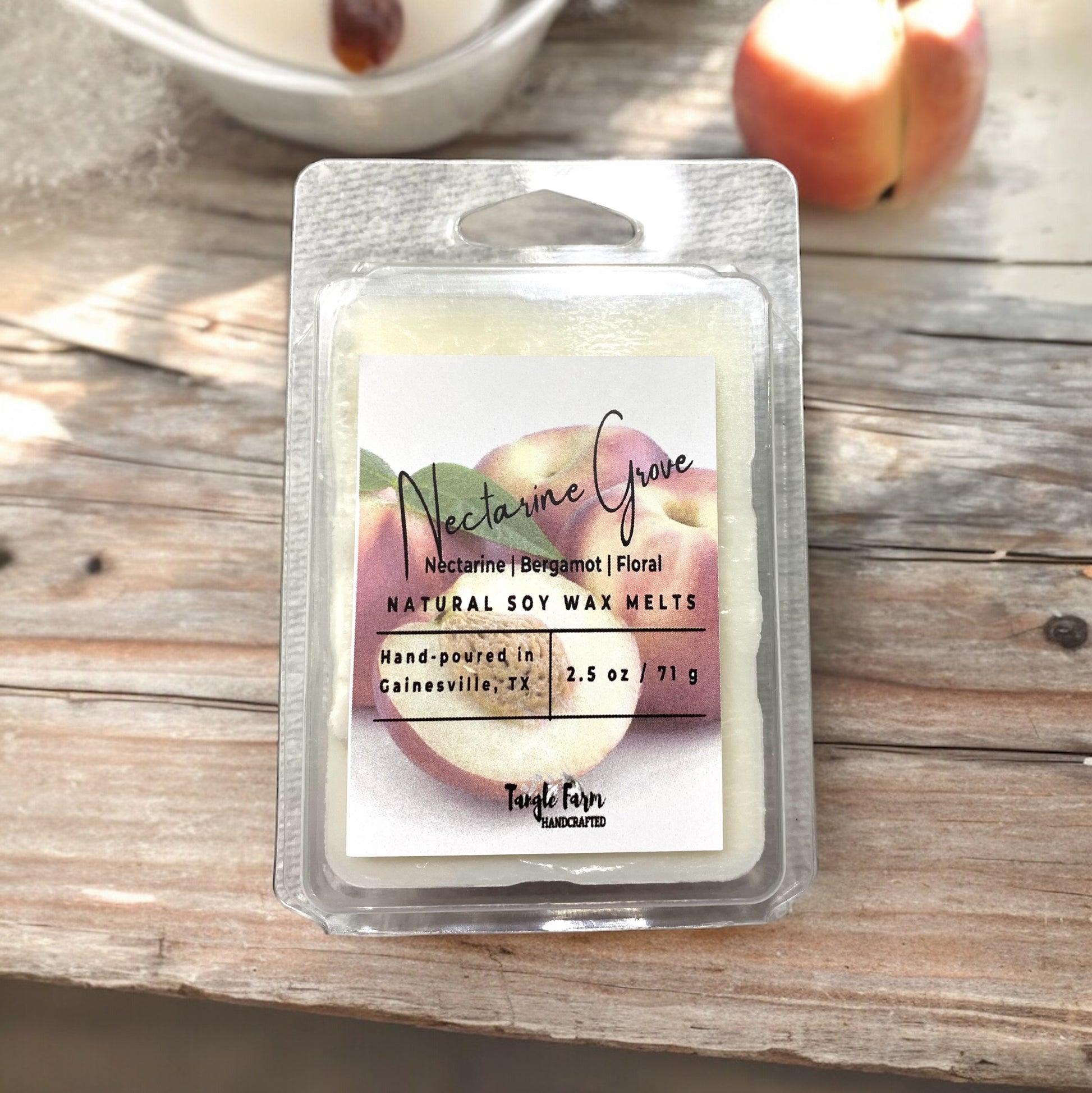 NEctarine Grove Wax Melt with Nectarine, Bergamot and floral notes