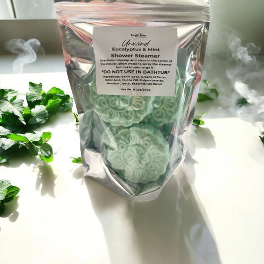 Shower Steamers scented with Unwind (Eucalyptus & Mint)