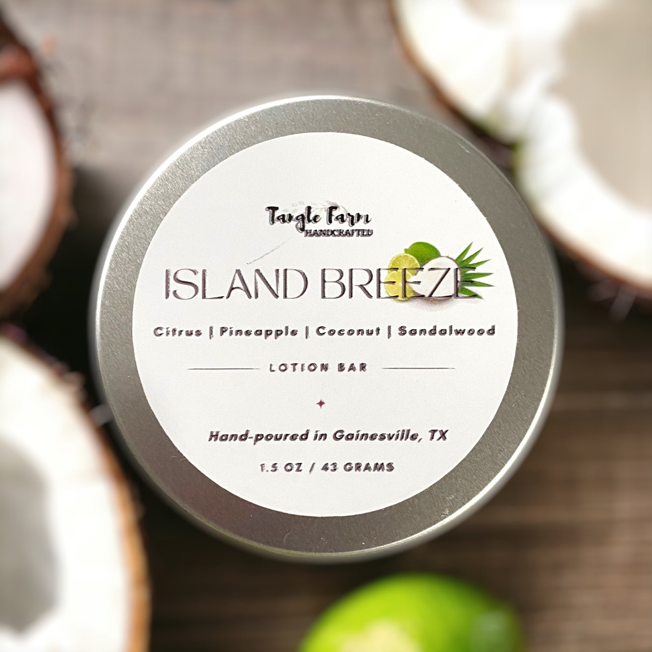 island breeze lotion bar coconut lime handmade 