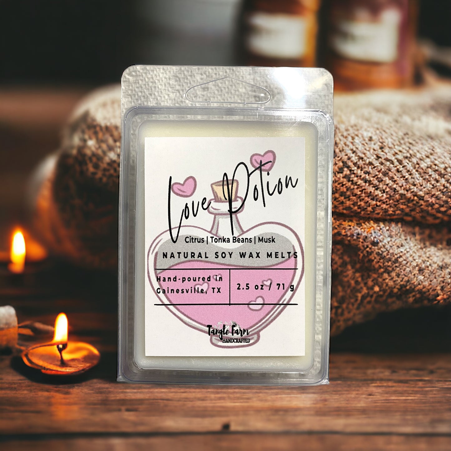 love spell potion soy wax melt