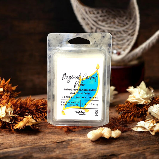 Magic Carpet Ride Soy Wax Melt scented with cocoa butter cashmere