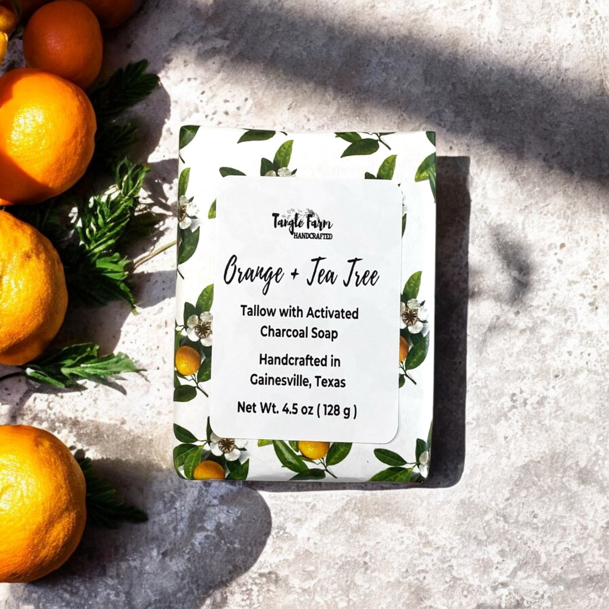 Tangle Tea Orange + Tea Tree Tallow Soap – Tangle Farm Handcrafted