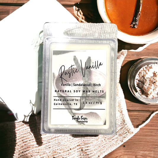 vanilla birch rustic vanilla wax melt