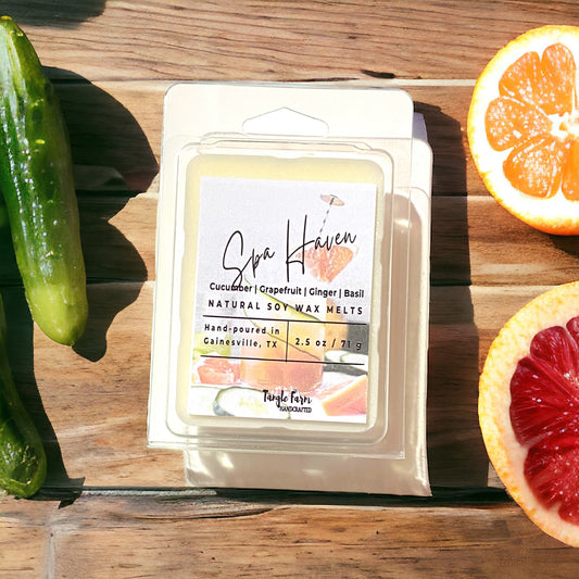 cucumber grapefruit spa soy wax melt