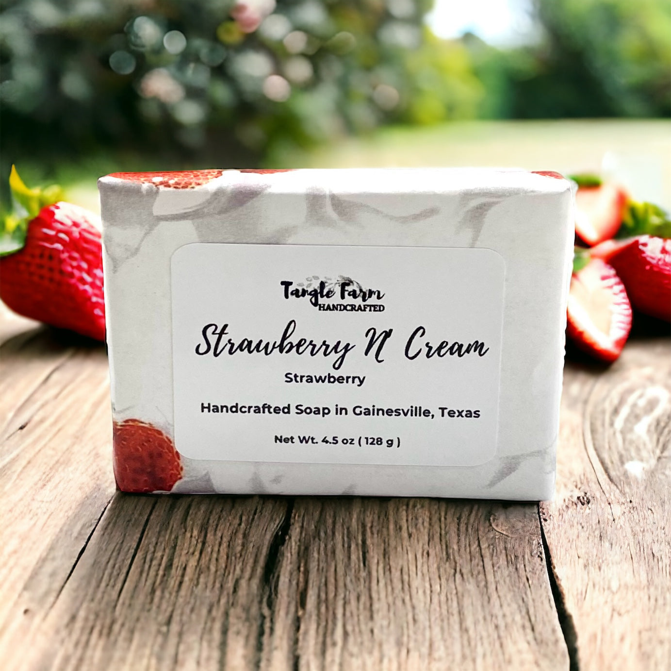 strawberry and cream artisan soap