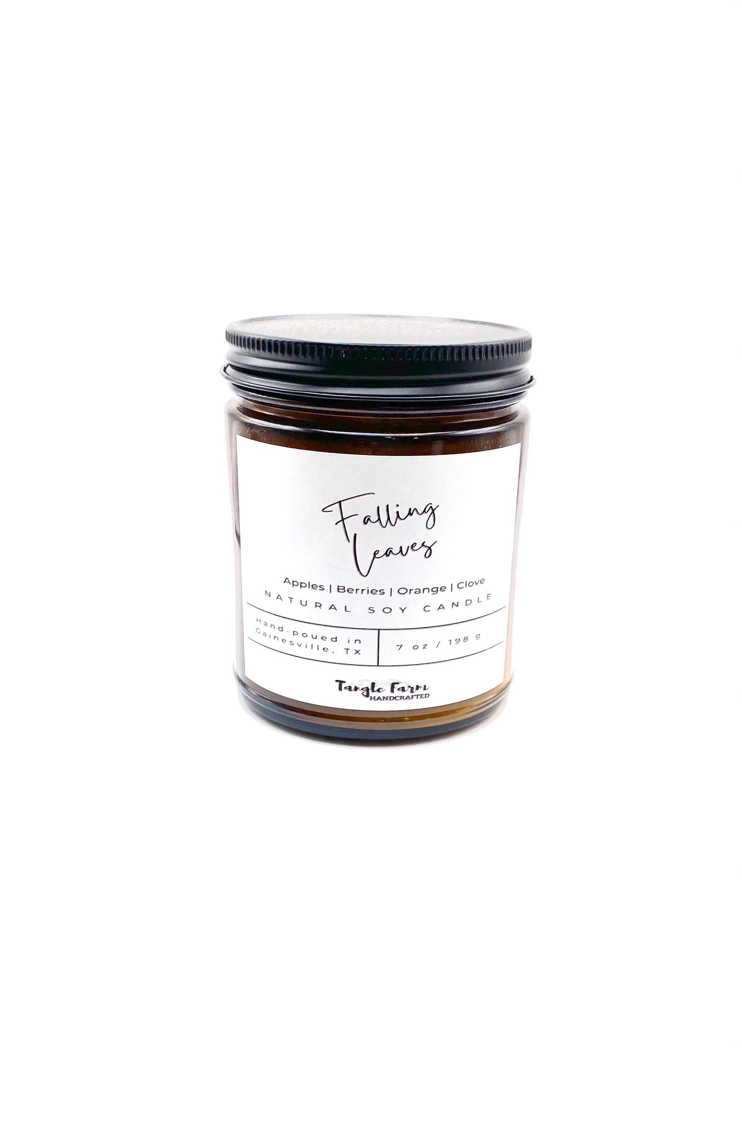 falling leaves soy candle